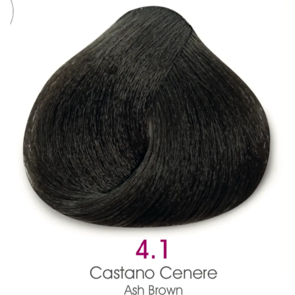 TMT Milano Art Collection Crema Colorante Luminacolor 4.1 Castaño Medio Ceniza 100ml - 1